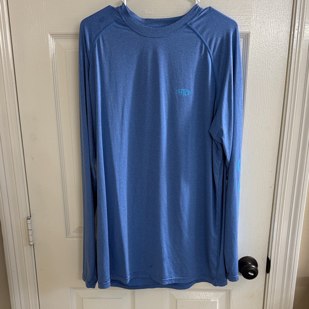 Aftco Men's Blue Long Sleeve Shirt